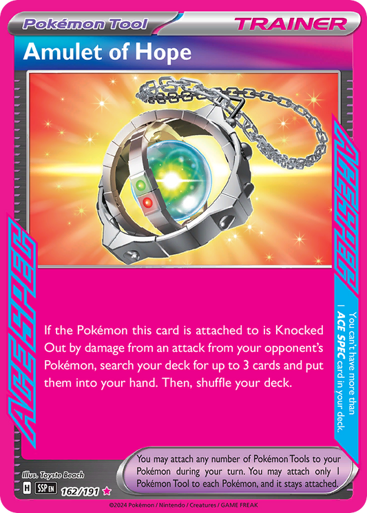 Amulet of Hope - 162/191 - Scarlet & Violet Surging Sparks (SSP)