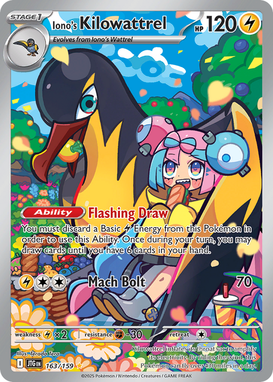Iono's Kilowattrel - 163/159 - Scarlet & Violet Journey Together