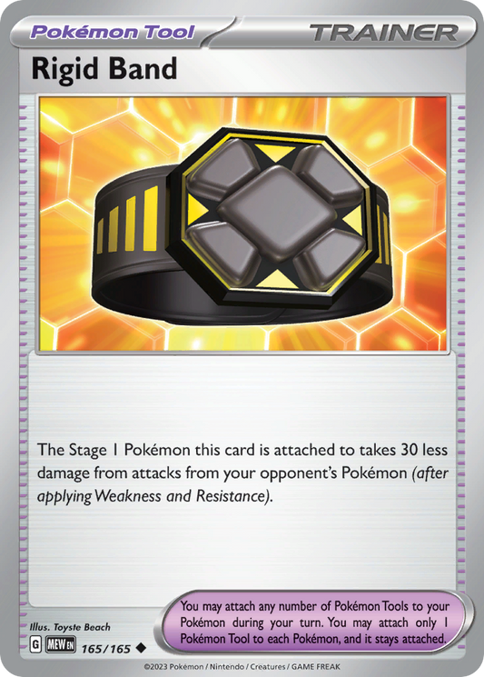 Rigid Band - 165/165 - Scarlet & Violet 151 (undefined) - Reverse Holofoil - Reverse Holofoil