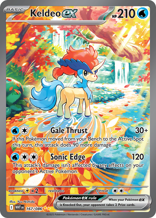 Keldeo ex - 167/86 - Scarlet & Violet White Flare