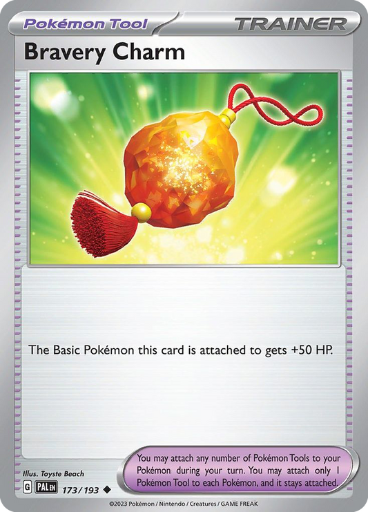 Bravery Charm - 173/193 - Scarlet & Violet Paldea Evolved (undefined) - Normal - Reverse Holofoil