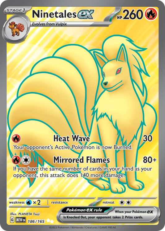Ninetales ex - 186/165 - Scarlet & Violet 151