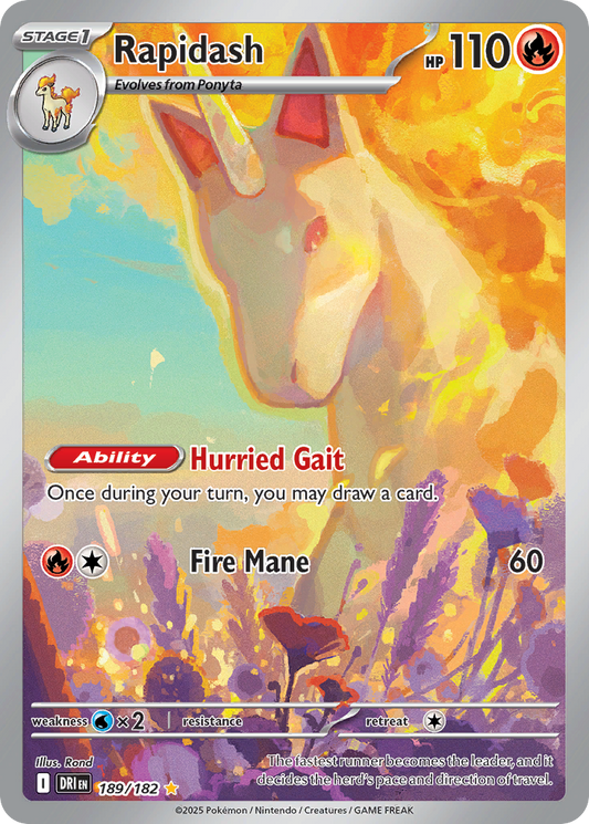 Rapidash - 189/182 - Scarlet & Violet Destined Rivals (DRI)