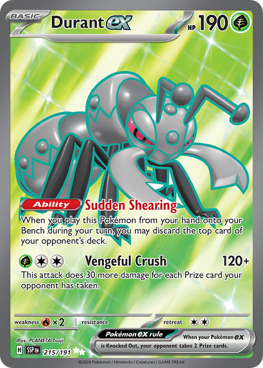 Durant ex - 215/191 - Scarlet & Violet Surging Sparks