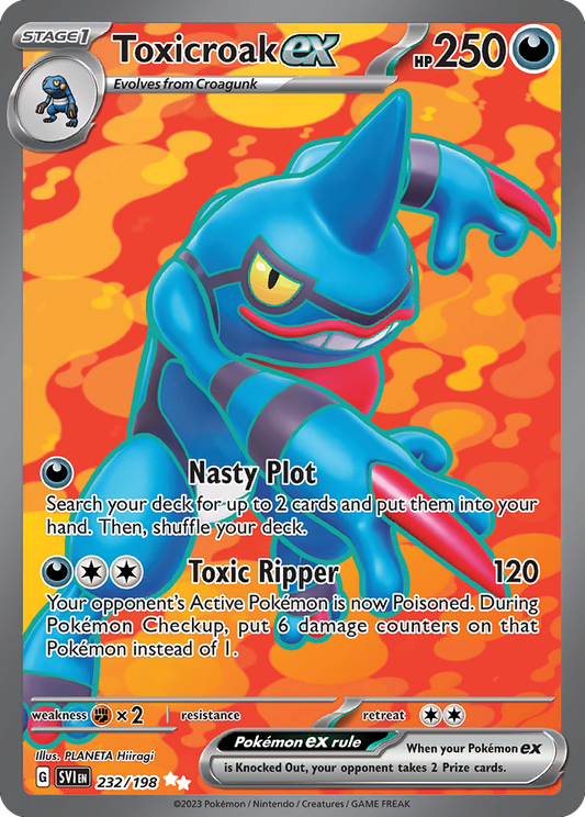 Toxicroak ex - 232/198 - Scarlet & Violet Scarlet & Violet