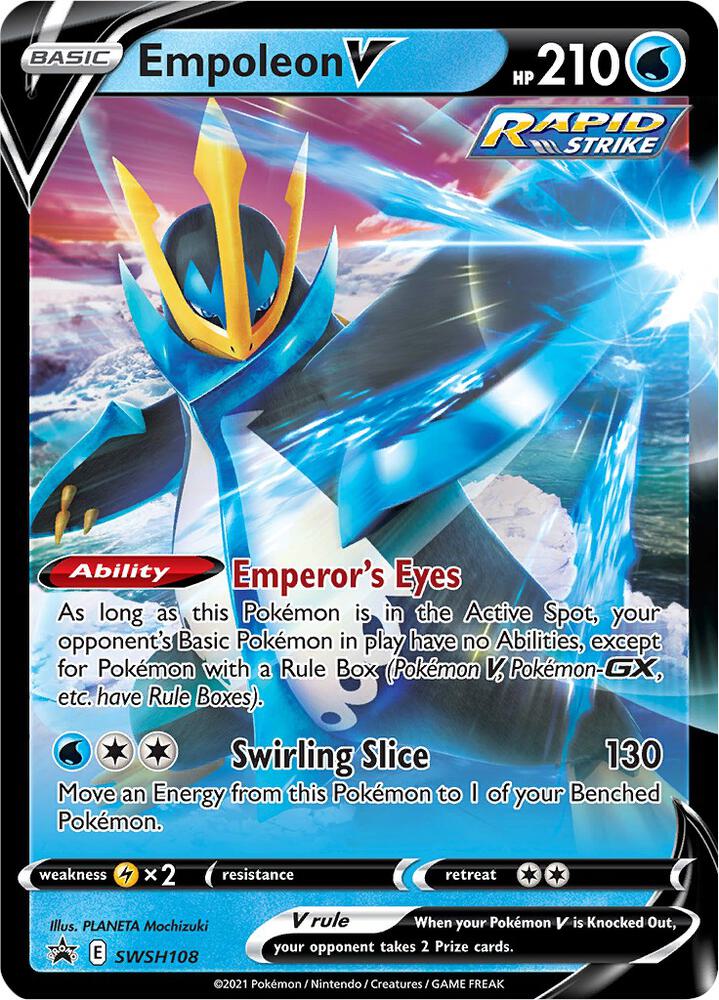 Empoleon V - SWSH108 - SWSH108 - SWSH: Sword & Shield Promo Cards (SWSD) - Holofoil - Pokemon TCG Card