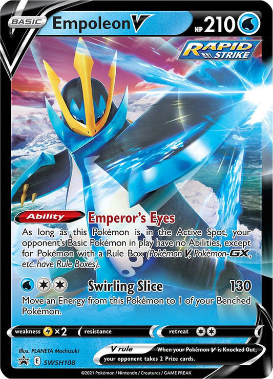 Empoleon V - SWSH108 - SWSH108 - SWSH: Sword & Shield Promo Cards (SWSD) - Holofoil - Pokemon TCG Card