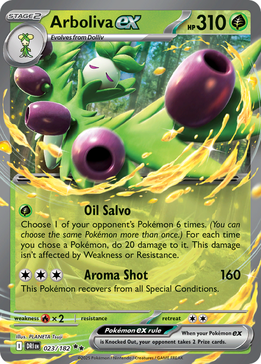Arboliva ex - 23/182 - Scarlet & Violet Destined Rivals (DRI)