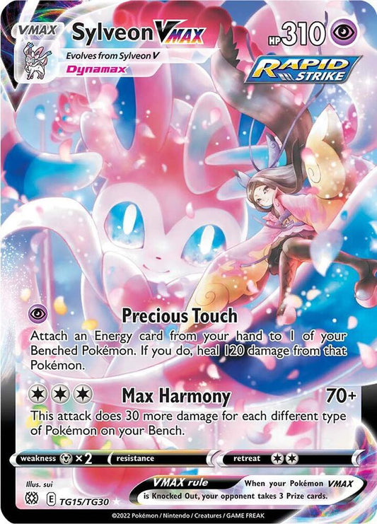 Sylveon VMAX - TG15/TG30 - SWSH09: Brilliant Stars Trainer Gallery (SWSH09:TG) - Holofoil - Pokemon TCG Card