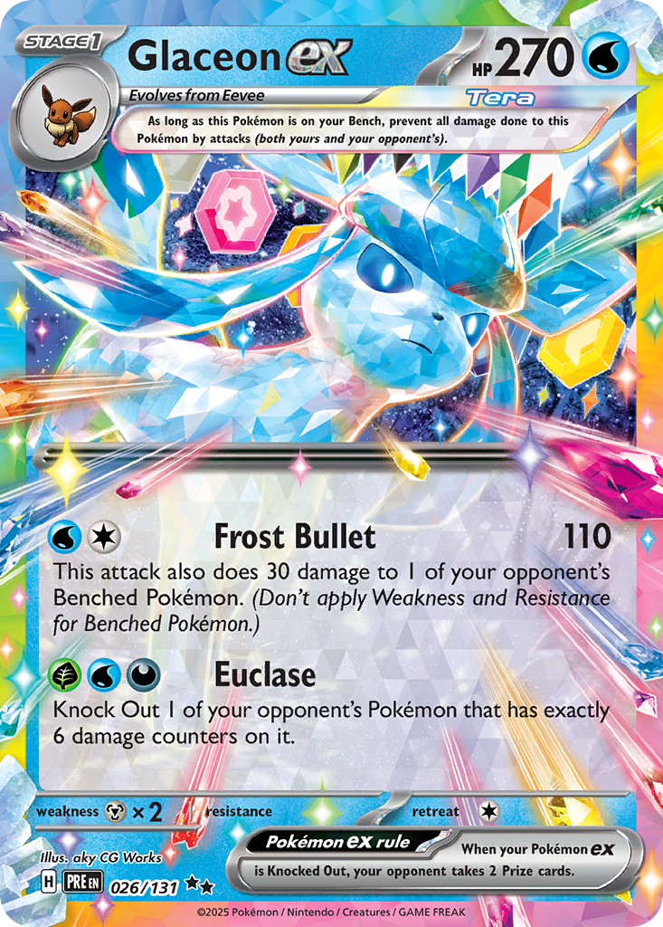 Glaceon ex - 26/131 - Scarlet & Violet Prismatic Evolutions