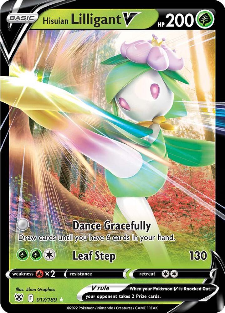 Hisuian Lilligant V - 017/189 - SWSH10: Astral Radiance (SWSH10) - Holofoil - Pokemon TCG Card