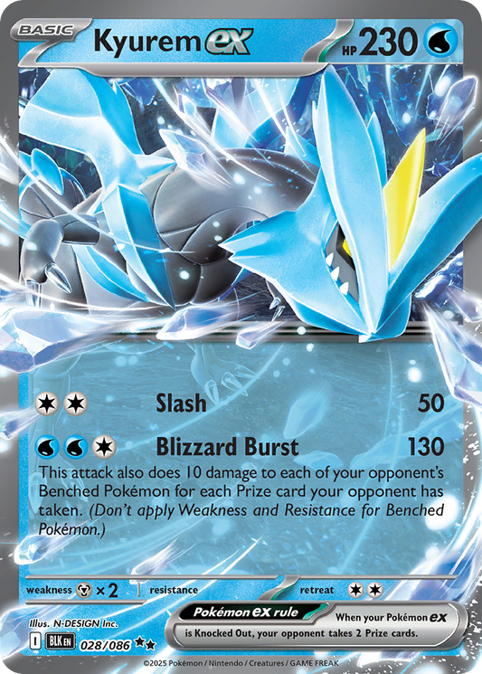 Kyurem ex - 28/86 - Scarlet & Violet Black Bolt (BLK)