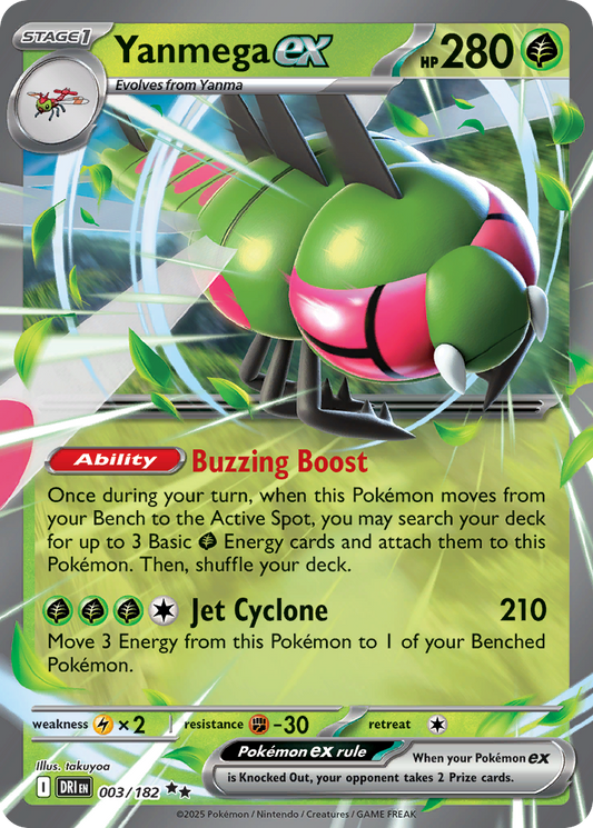 Yanmega ex - 3/182 - Scarlet & Violet Destined Rivals (DRI)