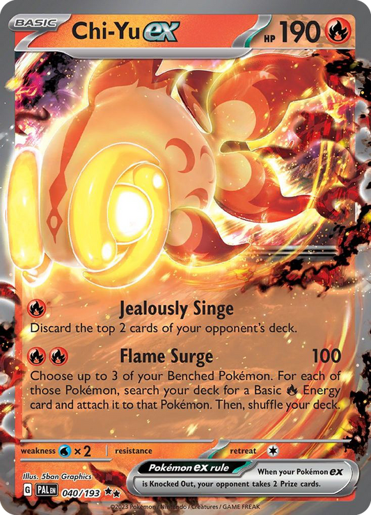 Chi-Yu ex - 40/193 - Scarlet & Violet Paldea Evolved (undefined)