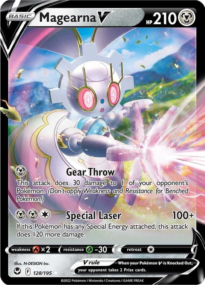 Magearna V - 128/195 - SWSH12: Silver Tempest (SWSH12) - Holofoil - Pokemon TCG Card