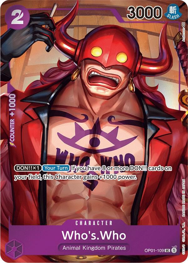 Who's.Who (Box Topper) - OP01-109 - Romance Dawn (OP01)