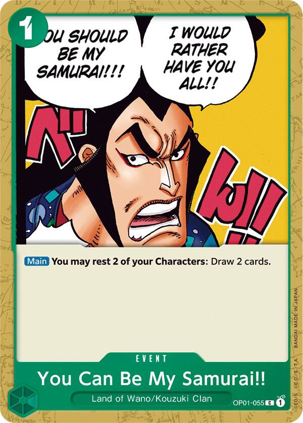 You Can Be My Samurai!! - OP01-055 - Romance Dawn (OP01) - Normal