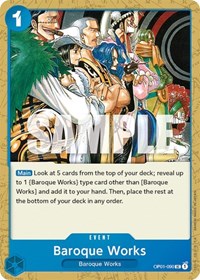Baroque Works - OP01-090 - Romance Dawn (OP01) - Normal