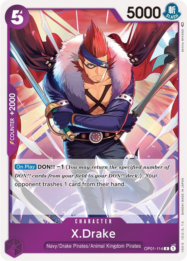 X.Drake (114) - OP01-114 - Romance Dawn (OP01)