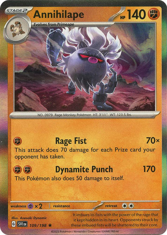 Annihilape - 109/198 - SV01: Scarlet & Violet Base Set (SVI) - Holofoil - Pokemon TCG Card