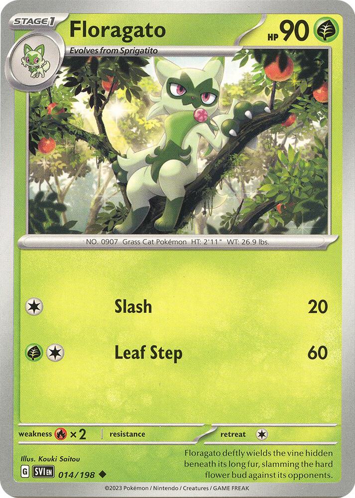 Floragato - 014/198 - SV01: Scarlet & Violet Base Set (SVI) - Normal - Pokemon TCG Card