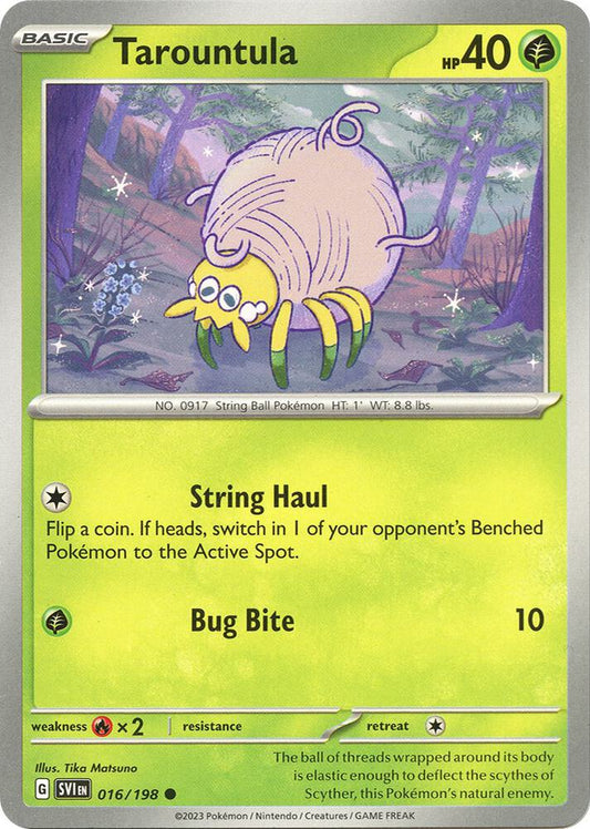 Tarountula - 016/198 - SV01: Scarlet & Violet Base Set (SVI) - Common - Normal - Pokemon TCG Card