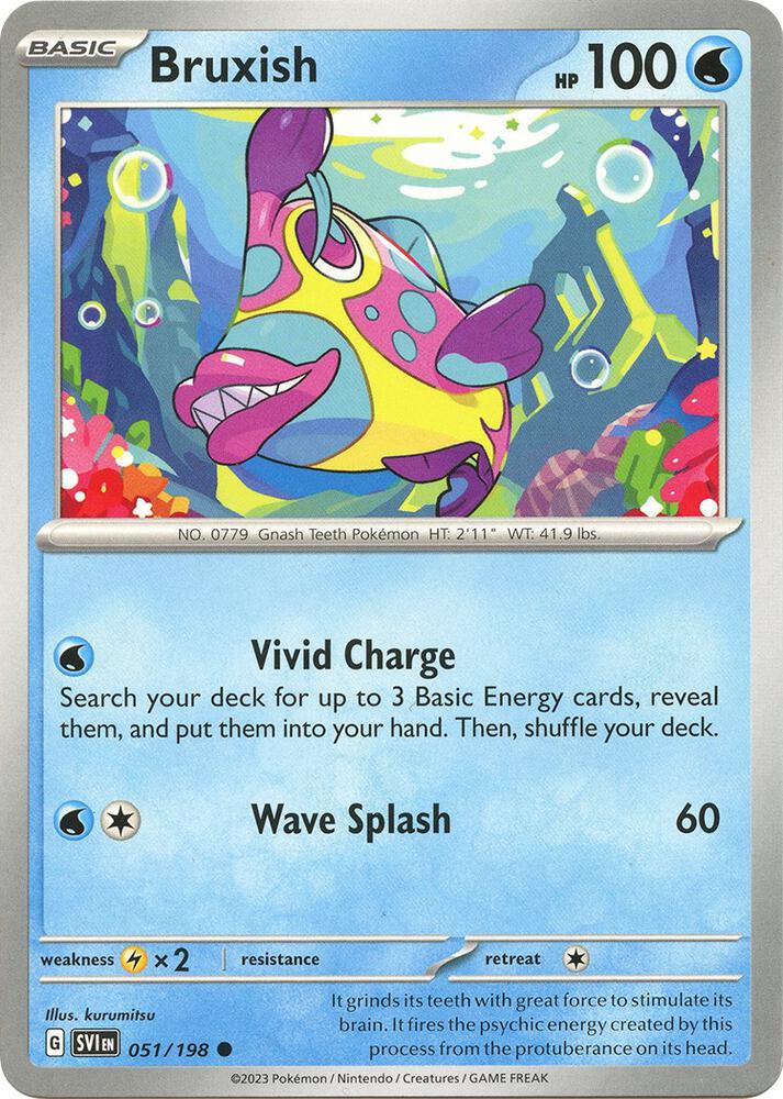 Bruxish - 051/198 - SV01: Scarlet & Violet Base Set (SVI) - Normal - Pokemon TCG Card