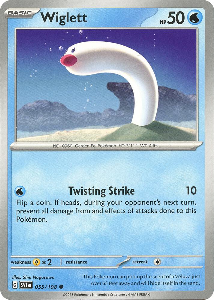 Wiglett - 055/198 - SV01: Scarlet & Violet Base Set (SVI) - Common - Normal - Pokemon TCG Card