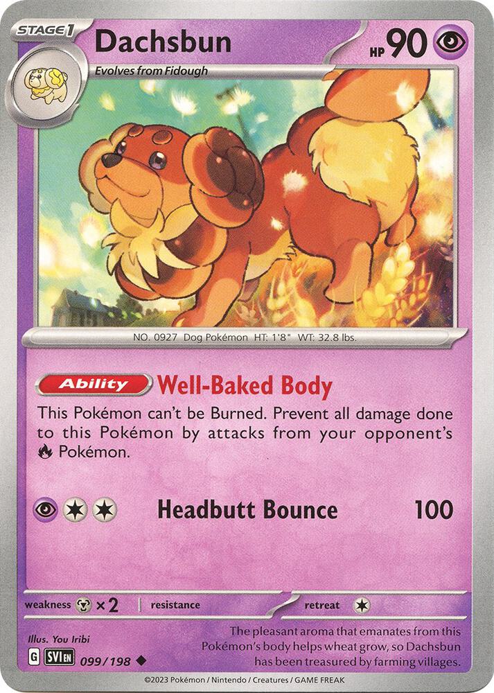 Dachsbun - 099/198 - SV01: Scarlet & Violet Base Set (SVI) - Normal - Pokemon TCG Card