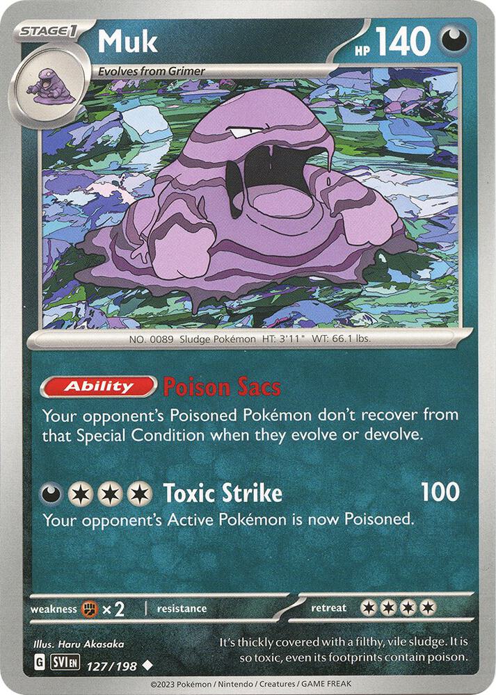 Muk - 127/198 - SV01: Scarlet & Violet Base Set (SVI) - Normal - Pokemon TCG Card