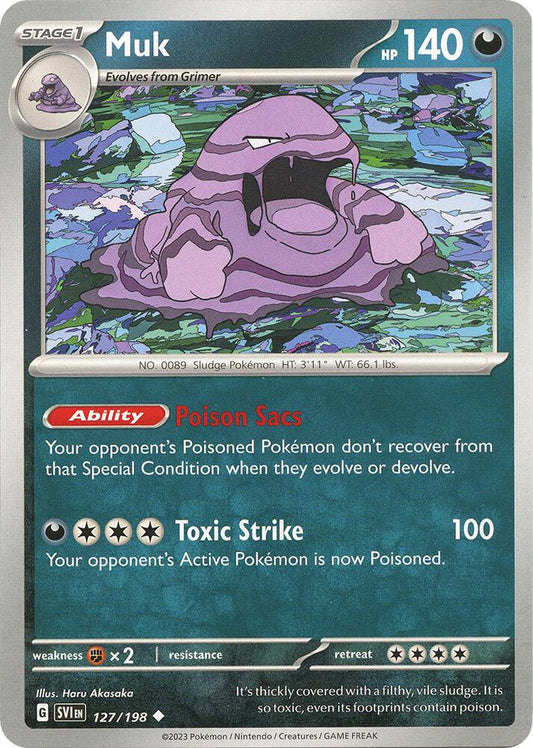 Muk - 127/198 - SV01: Scarlet & Violet Base Set (SVI) - Normal - Pokemon TCG Card