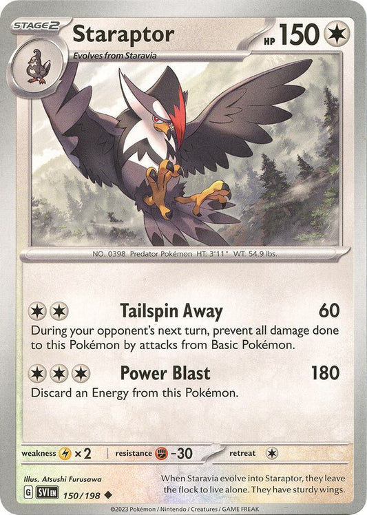 Staraptor - 150/198 - SV01: Scarlet & Violet Base Set (SVI) - Normal - Pokemon TCG Card