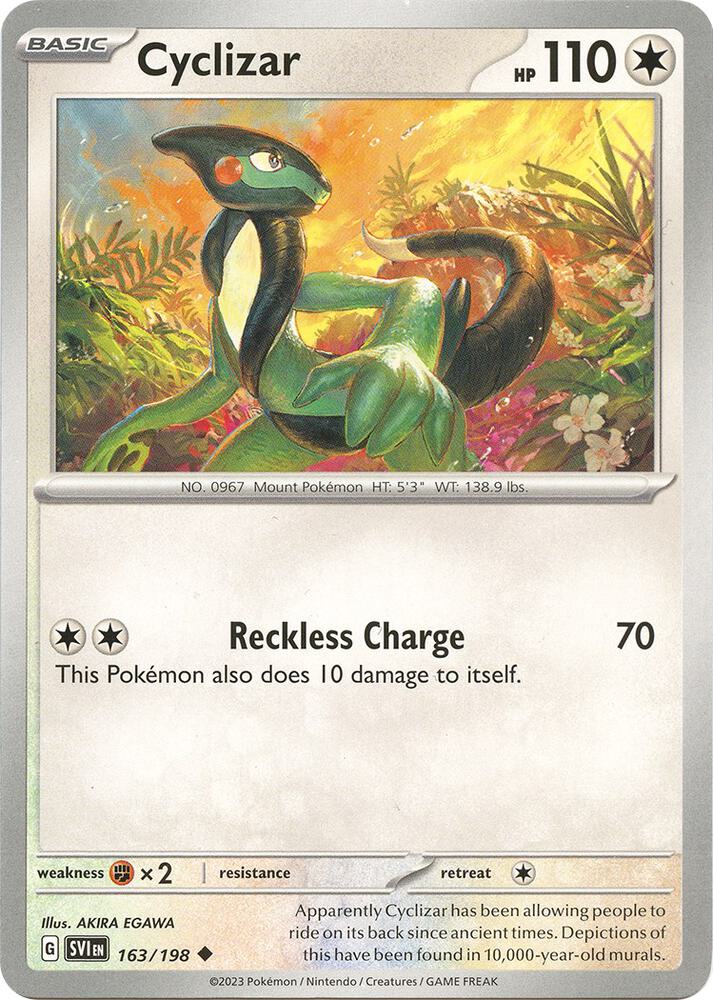 Cyclizar - 163/198 - SV01: Scarlet & Violet Base Set (SVI) - Uncommon - Normal - Pokemon TCG Card