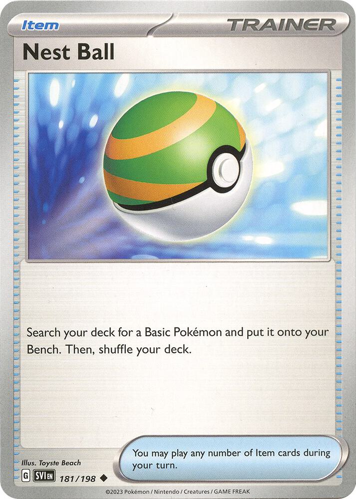 Nest Ball - 181/198 - SV01: Scarlet & Violet Base Set (SVI) - Uncommon - Normal - Pokemon TCG Card
