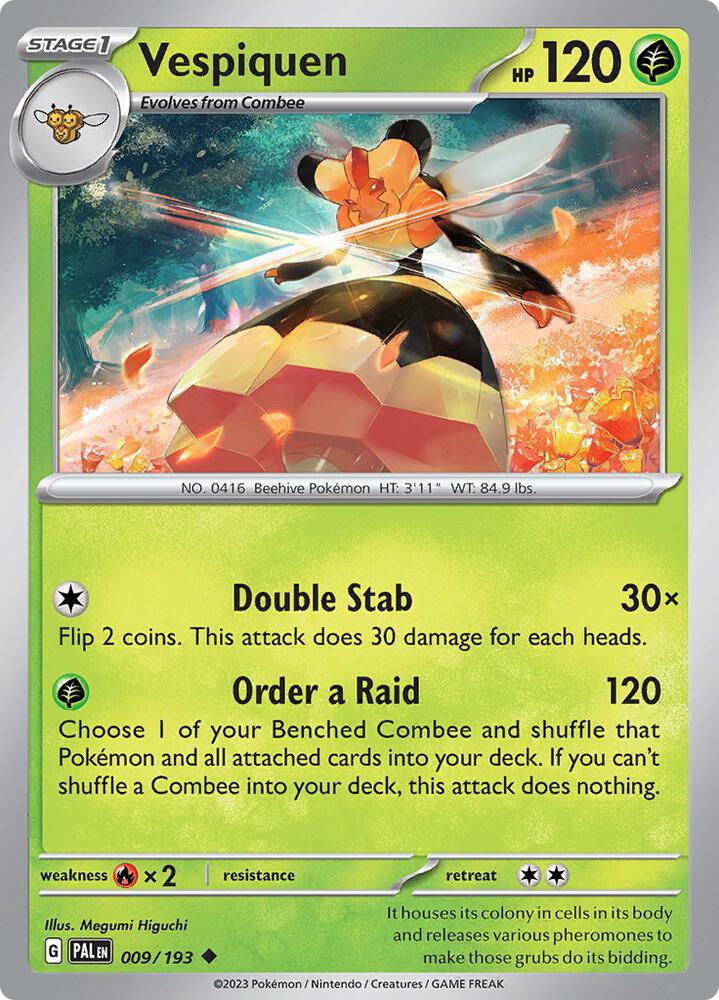 Vespiquen - 009/193 - SV02: Paldea Evolved (PAL) - Normal - Pokemon TCG Card