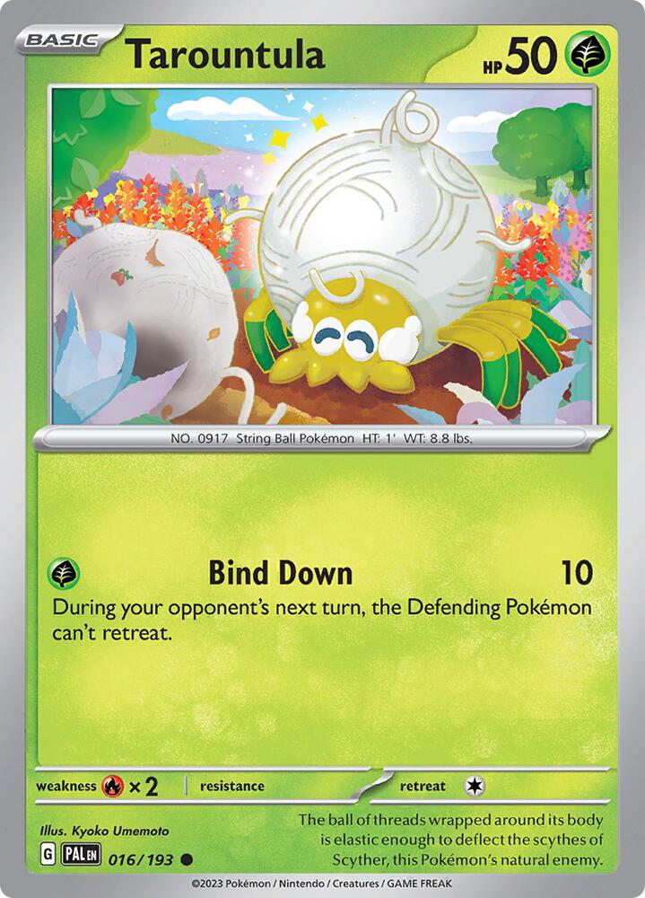 Tarountula - 016/193 - SV02: Paldea Evolved (PAL) - Common - Normal - Pokemon TCG Card