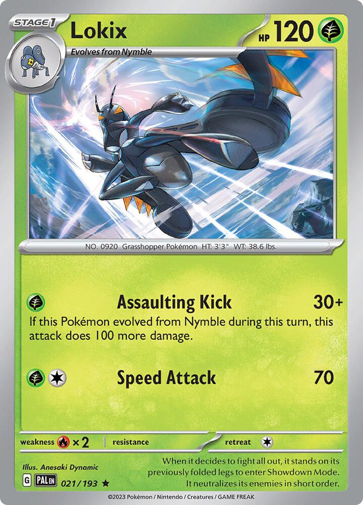 Lokix - 021/193 - SV02: Paldea Evolved (PAL) - Holofoil - Pokemon TCG Card