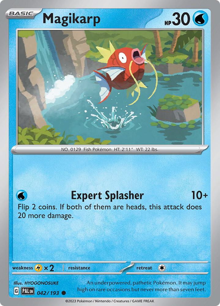 Magikarp - 042/193 - SV02: Paldea Evolved (PAL) - Common - Reverse Holofoil - Pokemon TCG Card