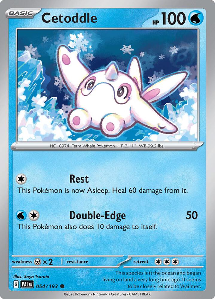 Cetoddle - 054/193 - SV02: Paldea Evolved (PAL) - Common - Normal - Pokemon TCG Card