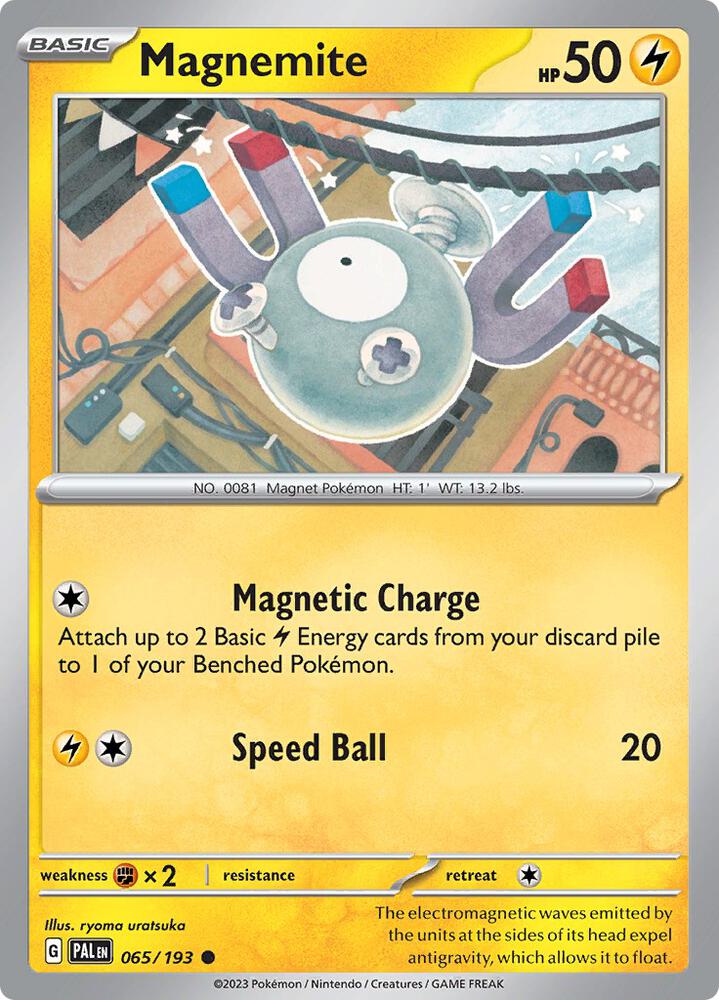 Magnemite - 065/193 - SV02: Paldea Evolved (PAL) - Normal - Pokemon TCG Card