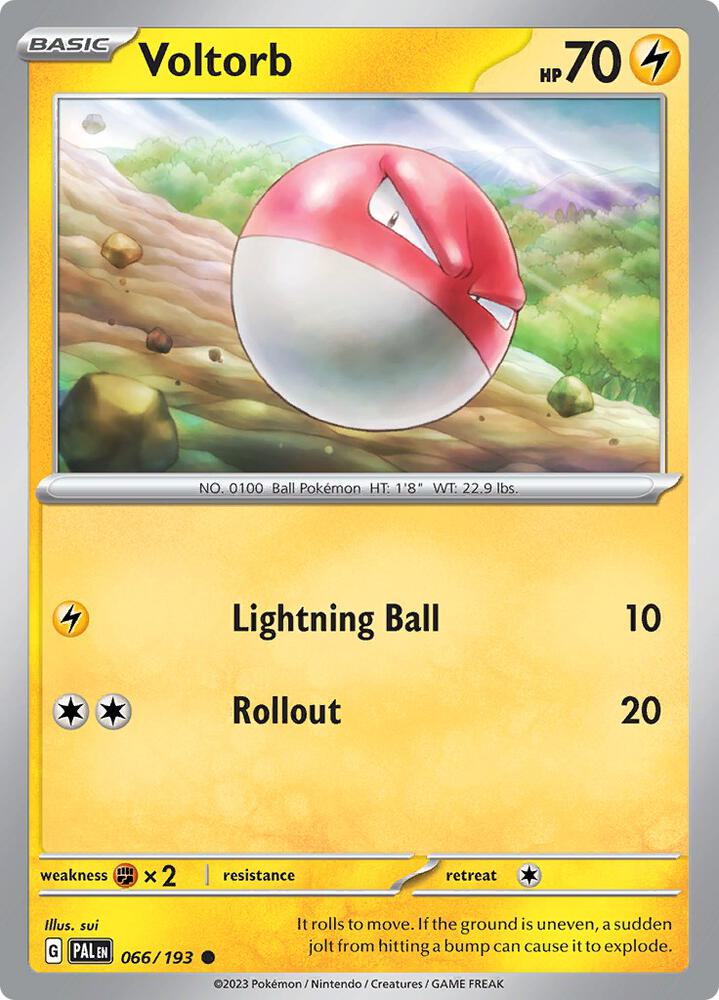 Voltorb - 066/193 - SV02: Paldea Evolved (PAL) - Normal - Pokemon TCG Card