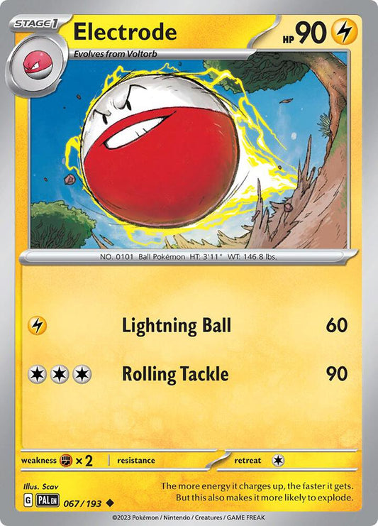 Electrode - 067/193 - SV02: Paldea Evolved (PAL) - Reverse Holofoil - Pokemon TCG Card