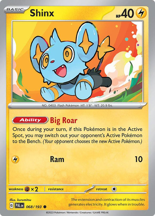 Shinx - 068/193 - SV02: Paldea Evolved (PAL) - Common - Normal - Pokemon TCG Card
