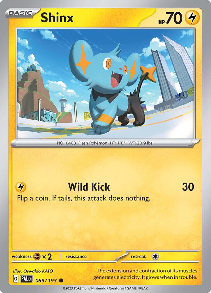 Shinx - 069/193 - SV02: Paldea Evolved (PAL) - Common - Reverse Holofoil - Pokemon TCG Card