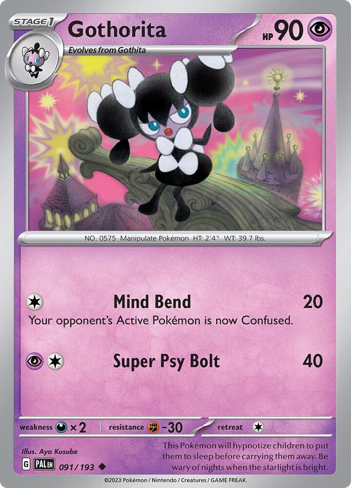Gothorita - 091/193 - SV02: Paldea Evolved (PAL) - Uncommon - Normal - Pokemon TCG Card