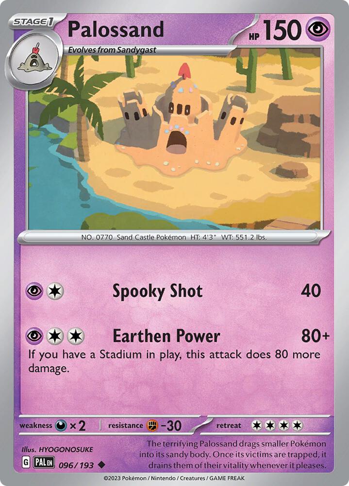 Palossand - 096/193 - SV02: Paldea Evolved (PAL) - Normal - Pokemon TCG Card