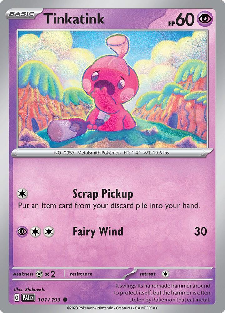 Tinkatink - 101/193 - SV02: Paldea Evolved (PAL) - Common - Normal - Pokemon TCG Card