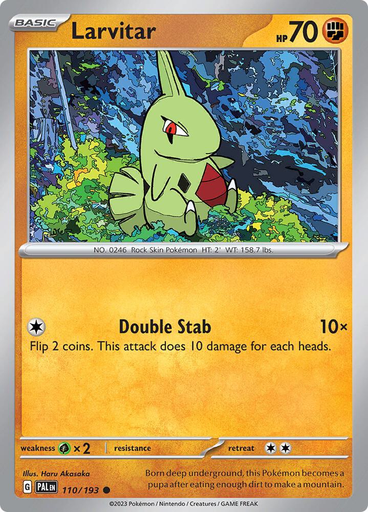 Larvitar - 110/193 - SV02: Paldea Evolved (PAL) - Normal - Pokemon TCG Card