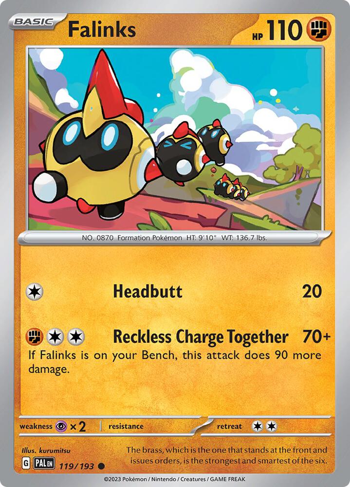 Falinks - 119/193 - SV02: Paldea Evolved (PAL) - Normal - Pokemon TCG Card
