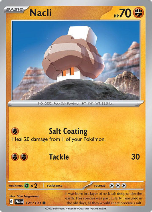 Nacli - 121/193 - SV02: Paldea Evolved (PAL) - Common - Normal - Pokemon TCG Card